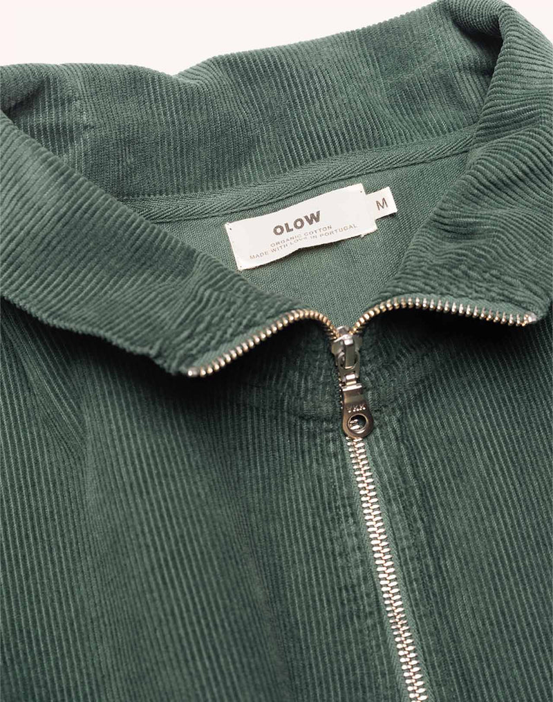Sweat Bangor Vert Mélèze en velours de coton – OLOW