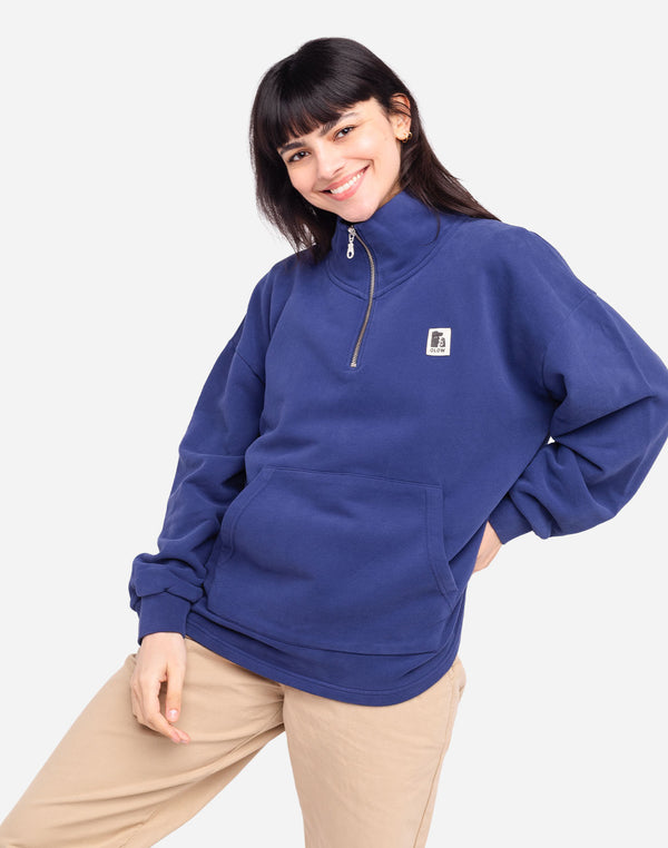 Sweat Bernex bleu outremer
