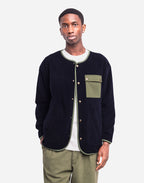 Sweat boutonné Okina bleu marine