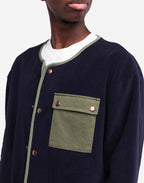 Sweat boutonné Okina bleu marine
