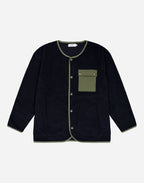 Sweat boutonné Okina bleu marine