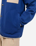 Sweat boutonné Okina bleu outremer