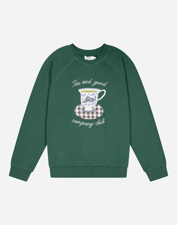 Sweat Cup of tea vert forêt