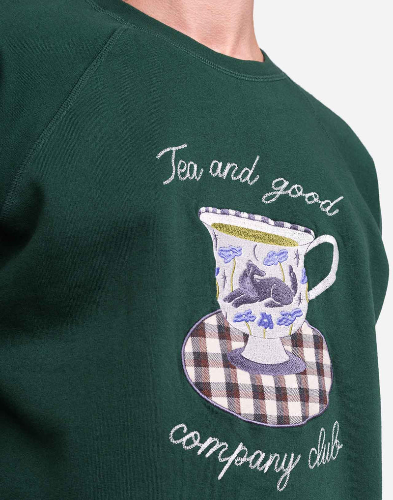 Sweat Cup of tea vert forêt