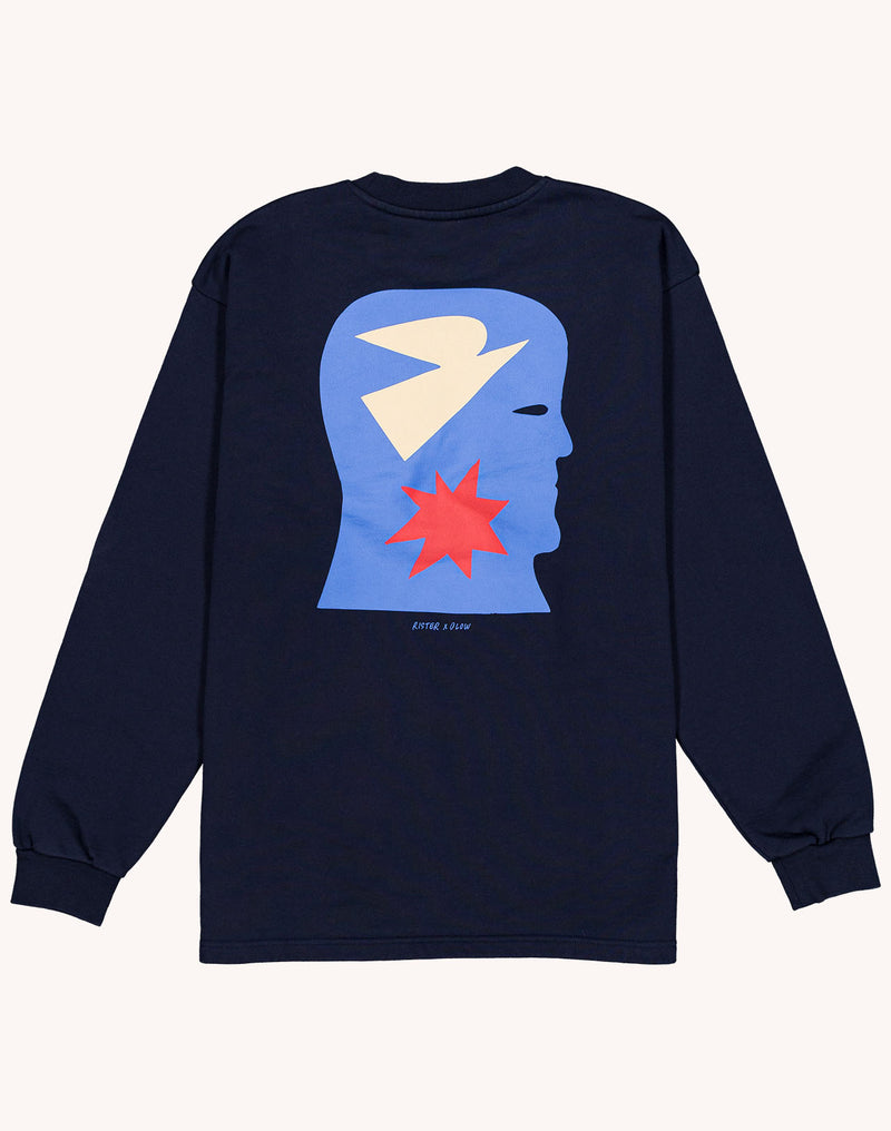 Sweat Free Mind Bleu Dusk en coton bio GOTS – OLOW