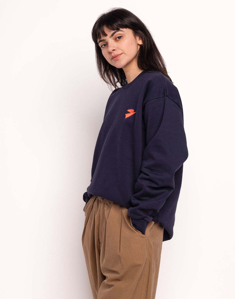 Sweat Free Mind Bleu Dusk en coton bio GOTS – OLOW