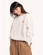 Sweat Free Mind Gris Perle en coton bio GOTS – OLOW