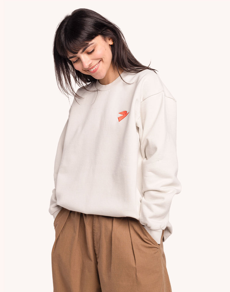 Sweat Free Mind Gris Perle en coton bio GOTS – OLOW