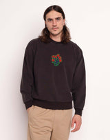 Happy Flower Carbon Black Sweatshirt