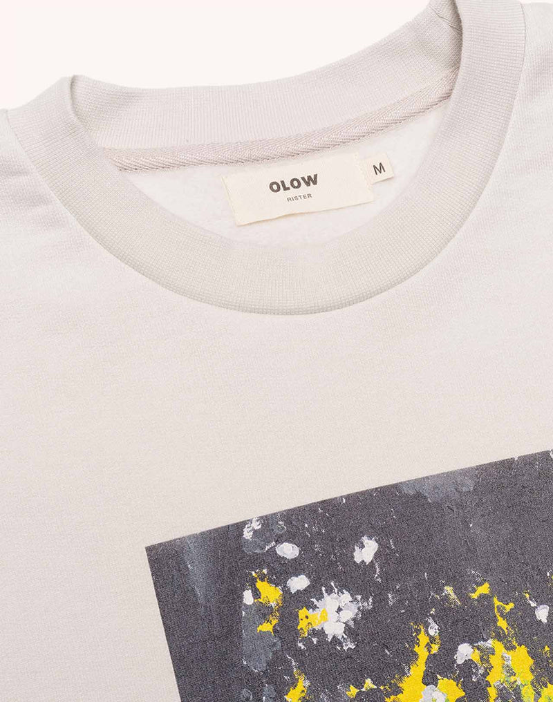 Sweat Komorebi Gris Perle en coton bio GOTS – OLOW