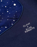 Sweat Lost Track Bleu Dusk en coton bio GOTS – OLOW