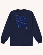 Sweat Lost Track Bleu Dusk en coton bio GOTS – OLOW