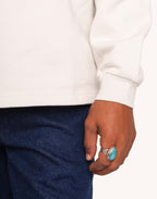 Sweat Lost Track Gris Perle en coton bio GOTS – OLOW