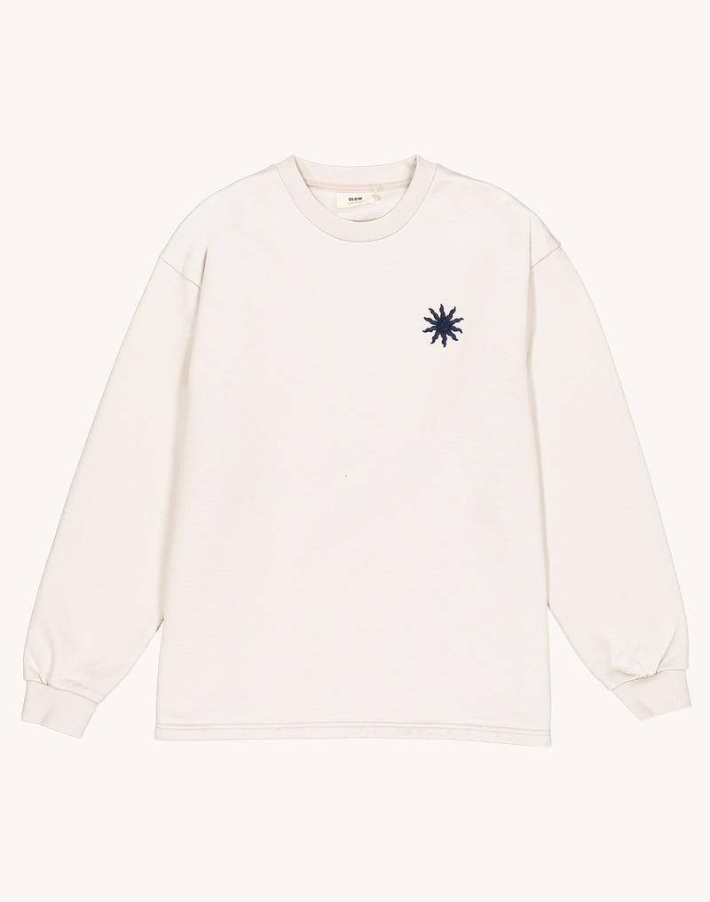 Sweat Lost Track Gris Perle en coton bio GOTS – OLOW