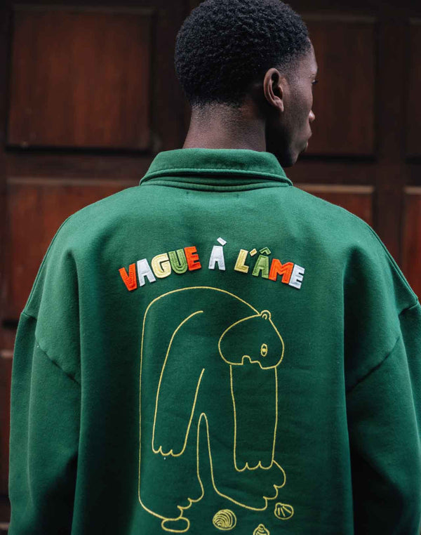 Sweat Manso Vague à l'âme vert forêt