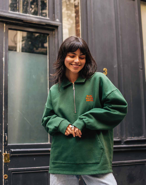 Sweat Manso Vague à l'âme vert forêt