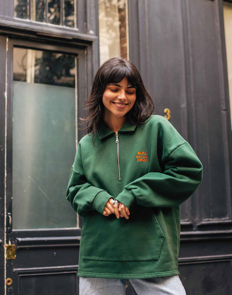 Sweat Manso Vague à l'âme vert forêt
