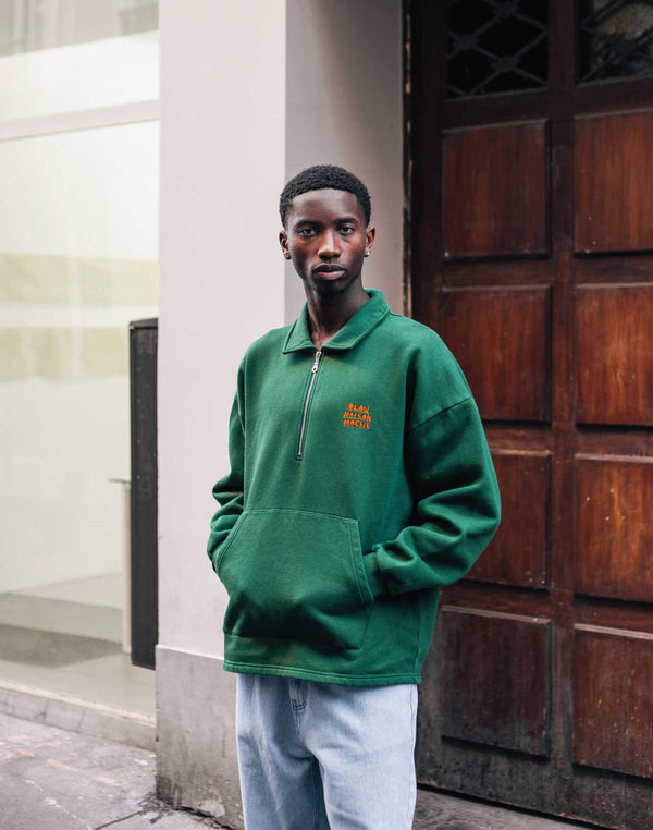 Sweat Manso Vague à l'âme vert forêt