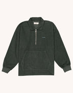 Sweat Manso Vert Mélèze en velours de coton – OLOW