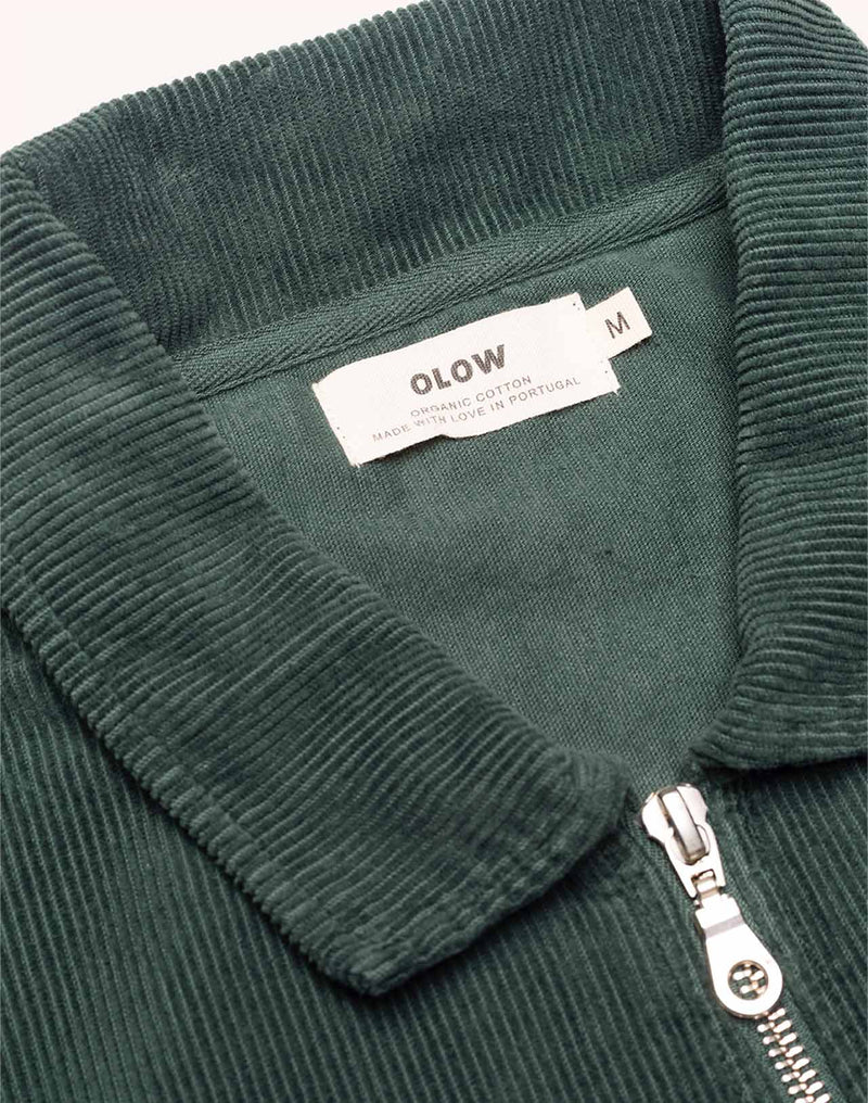 Sweat Manso Vert Mélèze en velours de coton – OLOW