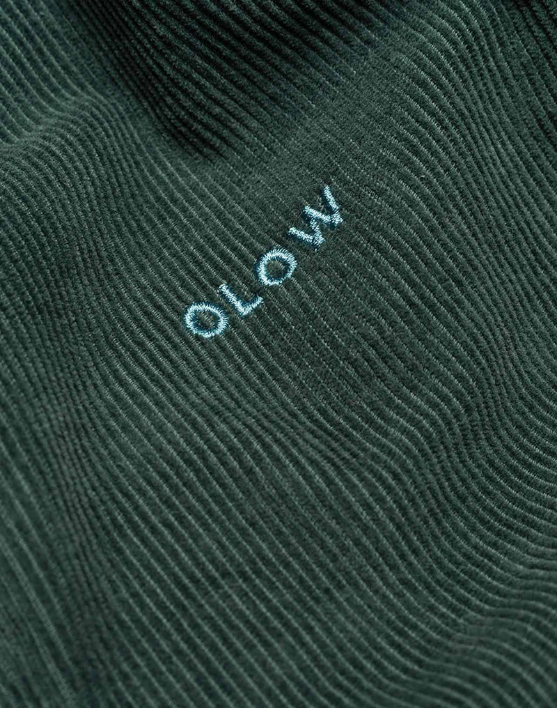 Sweat Manso Vert Mélèze en velours de coton – OLOW