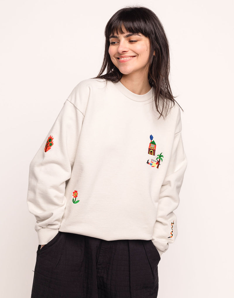 Sweat Nap Gris Perle en coton bio GOTS – OLOW