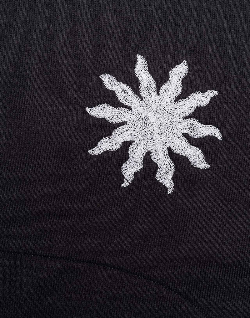 Sweat Okina To Simply Be Noir Carbone en coton bio GOTS – OLOW