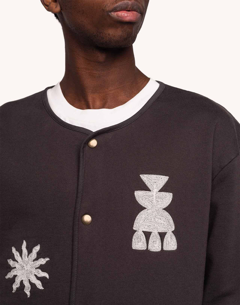 Sweat Okina To Simply Be Noir Carbone en coton bio GOTS – OLOW