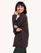 Sweat Okina To Simply Be Noir Carbone en coton bio GOTS – OLOW