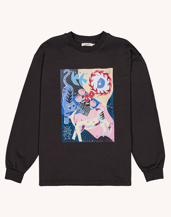 Sweat Organic World Noir Carbone en coton bio GOTS – OLOW