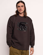 Sweat Point Break Noir Carbone en coton bio GOTS – OLOW