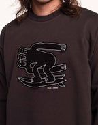 Sweat Point Break Noir Carbone en coton bio GOTS – OLOW
