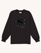 Sweat Point Break Noir Carbone en coton bio GOTS – OLOW