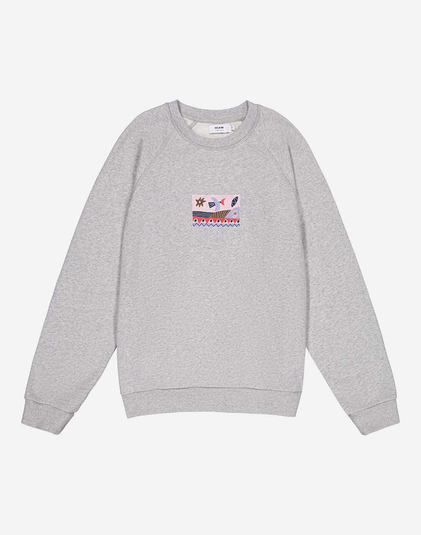 Sweat Seascape gris chiné