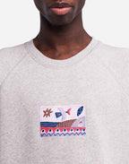 Sweat Seascape gris chiné