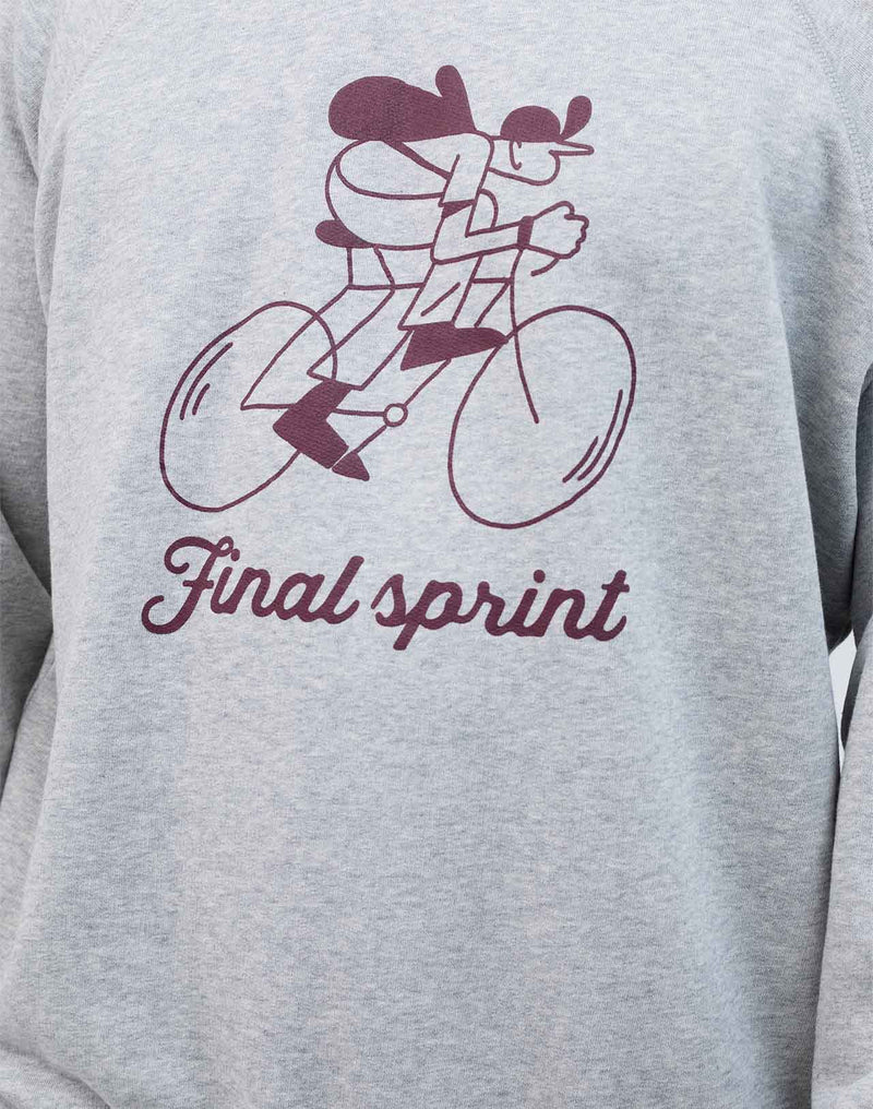 Sweat Sprint gris chiné