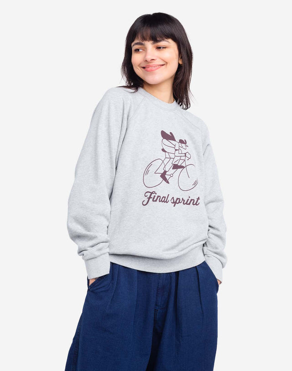 Sweat Sprint gris chiné