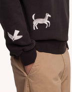 Sweat Wild Noir Carbone en coton bio GOTS – OLOW