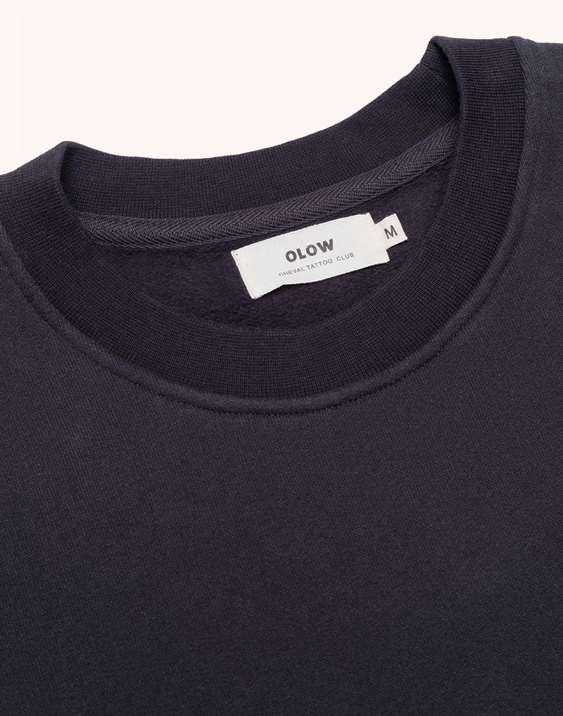 Sweat Wild Noir Carbone en coton bio GOTS – OLOW