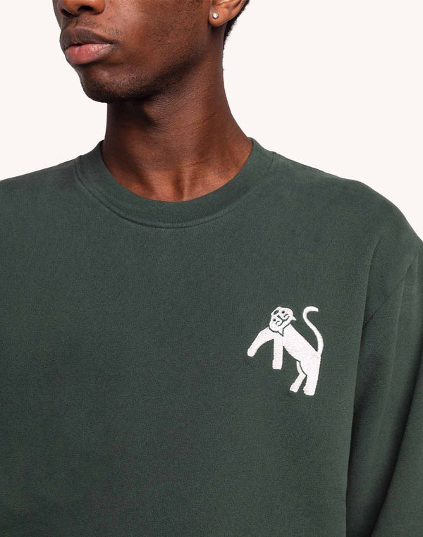 Sweat Wild Vert Mélèze en coton bio GOTS – OLOW