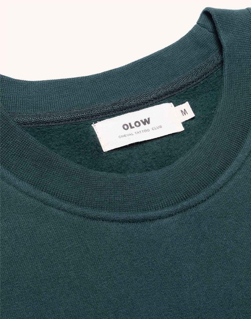 Sweat Wild Vert Mélèze en coton bio GOTS – OLOW