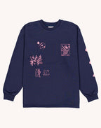 Sweat Wine And Sleep Bleu Dusk en coton bio GOTS – OLOW