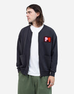 Sweat zippé Kigo Kiss noir carbone