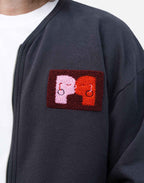 Sweat zippé Kigo Kiss noir carbone