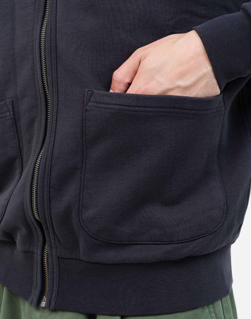 Sweat zippé Kigo Kiss noir carbone