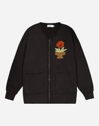 Sweat zippé Kigo noir carbone