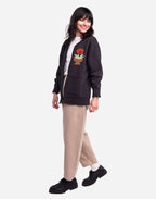 Sweat zippé Kigo noir carbone