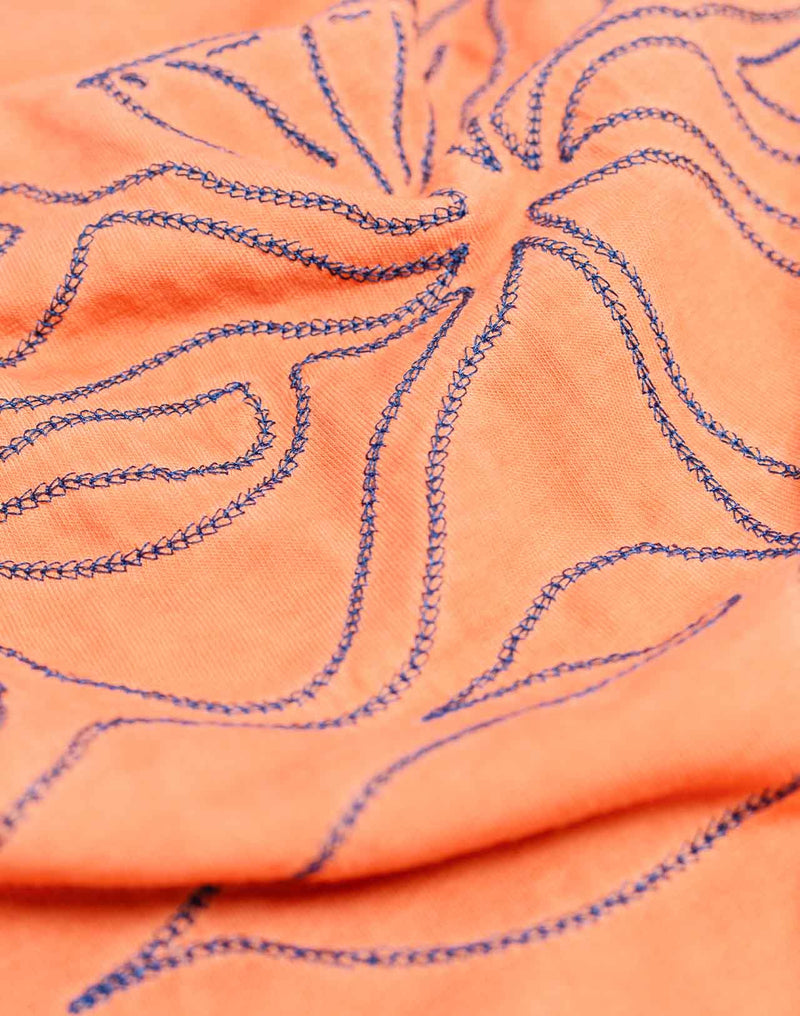 T-shirt ample Azurella mandarine