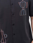 Tshirt ample Moka noir carbone