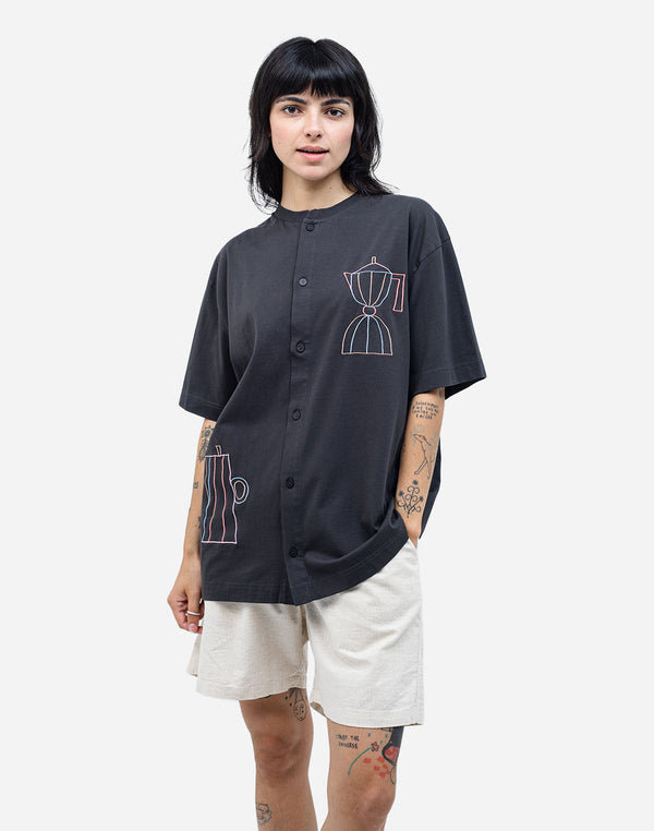 Tshirt ample Moka noir carbone